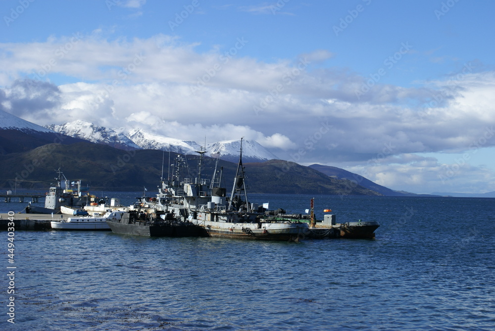 Ushuaia's Naval Base and waterfront