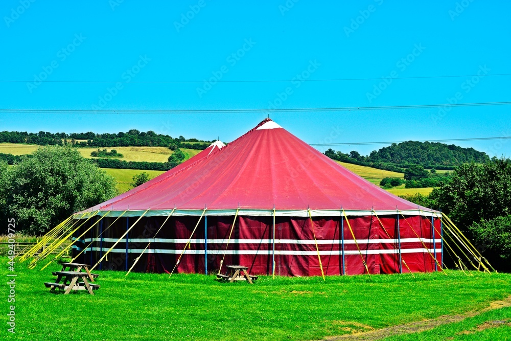 Circus tent in Lee Valley animal farm Circus tent in Lee Valley animal farm