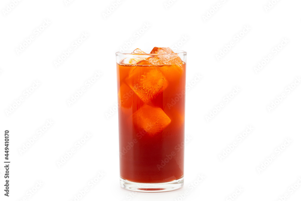 lemon tea isolated on white background. lemon tea isolated on white background.