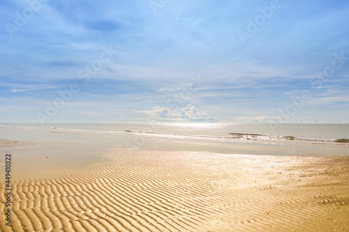 sand beach and sea for background