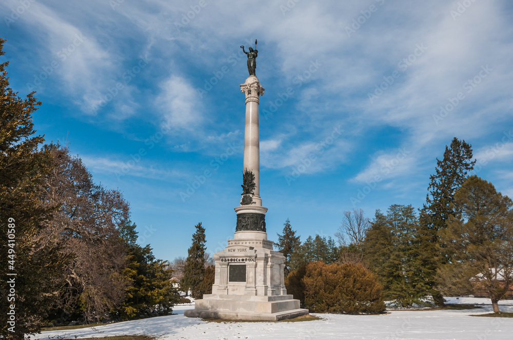 New York Monument, Gettysburg National Cemetery, Gettysburg, Pennsylvania