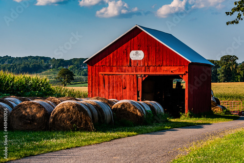 Red Barn on Farm, York, Pennsylvania photo