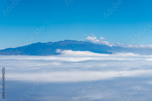 Dreamy cloudy Hawaiian landscape