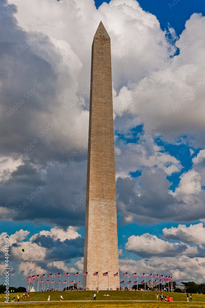 Photo of the Washington Monument on a Beautiful Summer Day