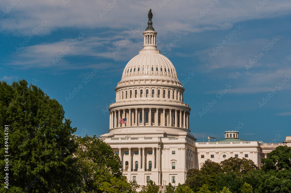 Naklejka premium Photo of US Capitol, Washington, DC USA