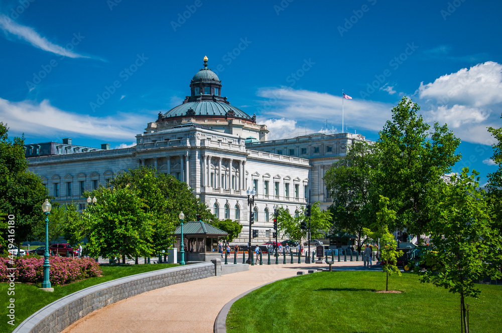 Photo of the Thomas Jefferson Building, Library of Congress, Washington, DC USA