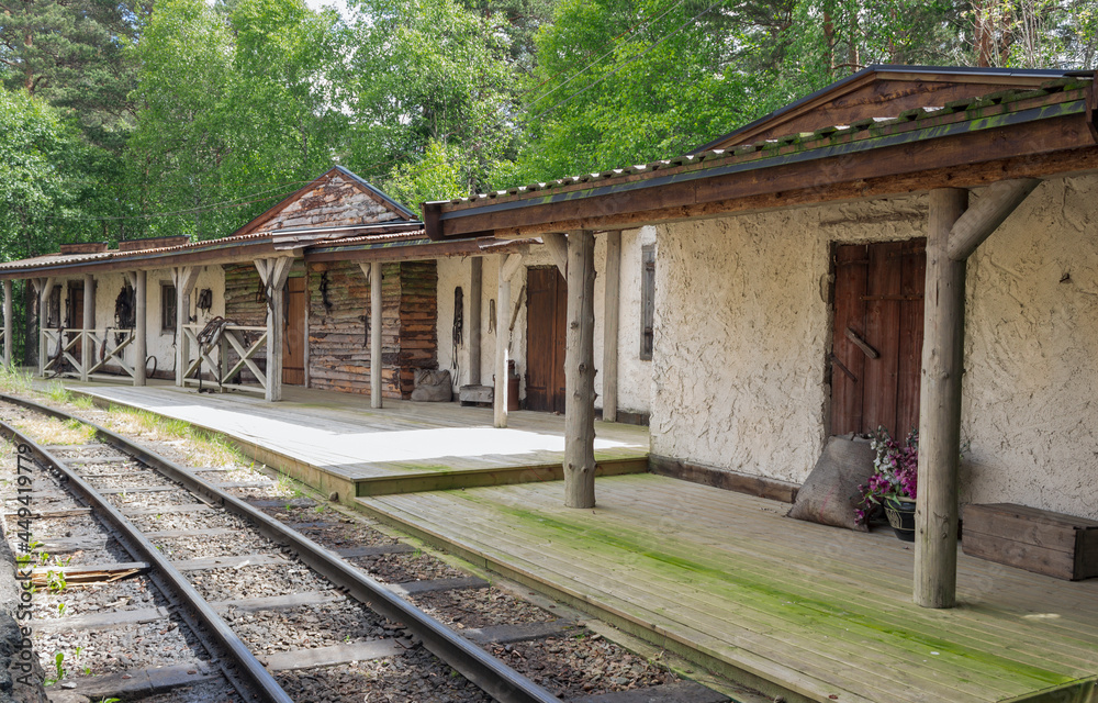 Train station at High Chaparral theme park in Gnosjö, Sweden Train station at High Chaparral theme park in Gnosjö, Sweden