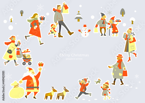 happy people in Christmas season © fumi
