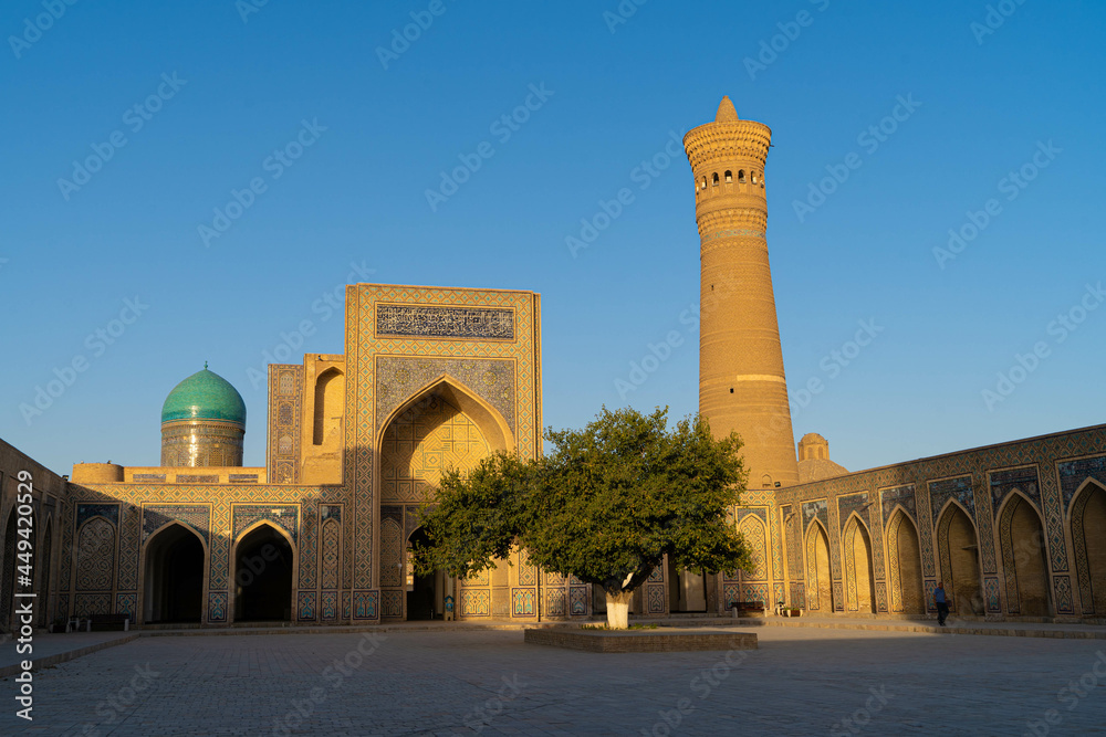 Bukhara, Uzbekistan. Streets and landmarks of an ancient city in Central Asia