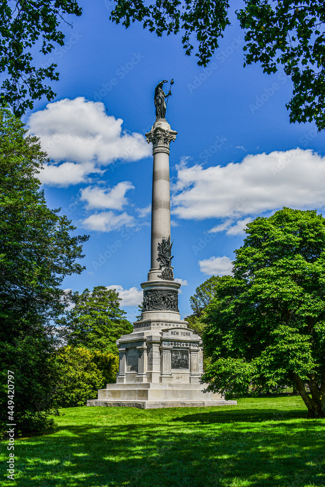 Photo of The Monument Dedicated to New York State, Gettysburg National Cemetery, Pennsylvania USA
