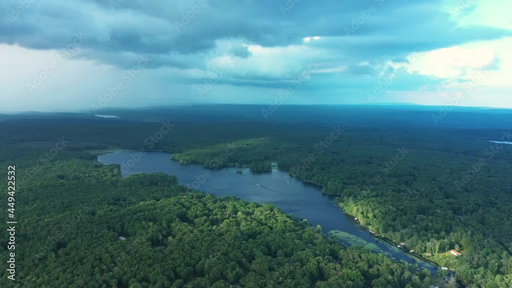 Aerial view on the Lake Aerial view on the Lake