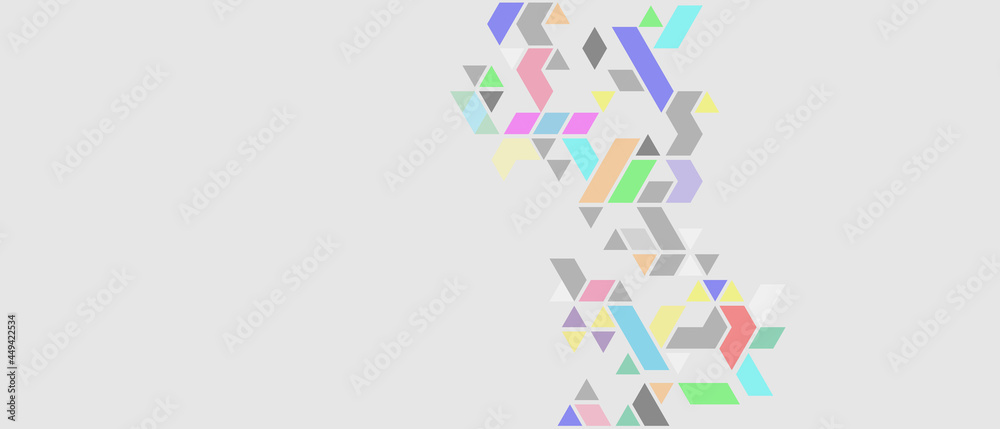 Abstract colorful and creative geometric stripe