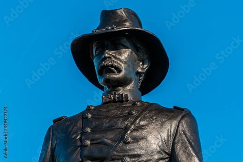 Close Up Photo of Union Brigadier General John Gibbon, Gettysburg National Military Park, Pennsylvania USA
