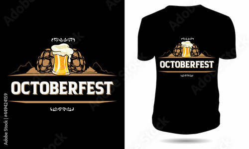 october fest beer t shirt design