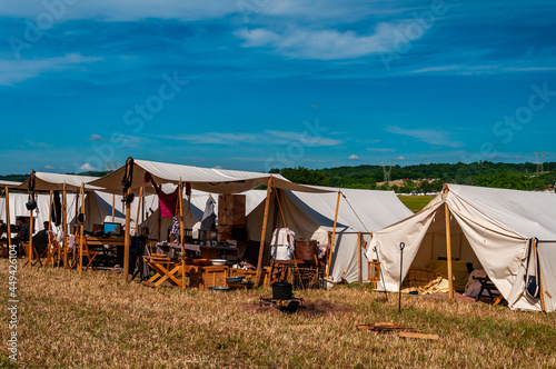 Federal Camp At 150th Gettysburg Reenactment, July 2013 © Walt