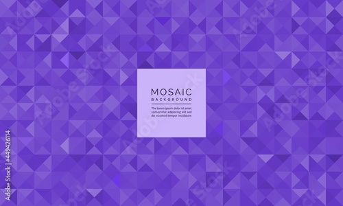 Abstract geometric mosaic glitter of purple tanzanite gemstone pattern and background photo