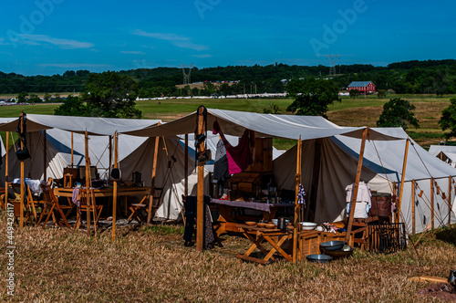 Federal Soldiers Camp, Gettysburg 150th Reenactment, July 2013 © Walt