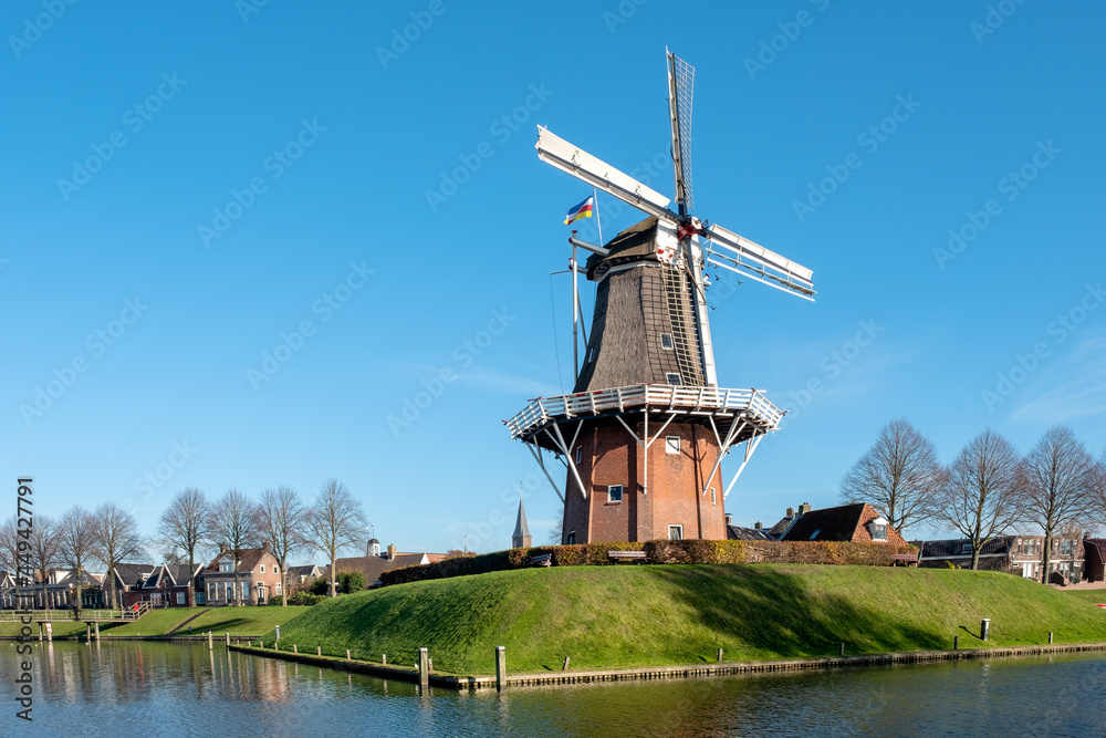 Windmill Zeldenrust Dokkum, Friesland Province, The Netherlands