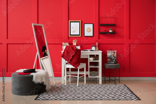 Interior of stylish room wi...