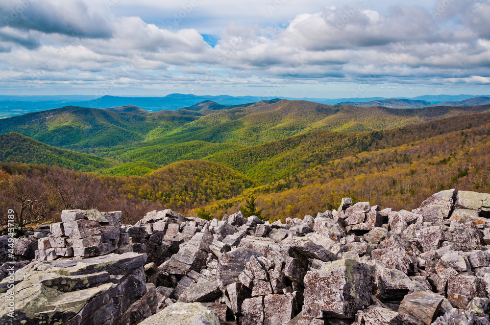 Ridge Hiking in the Appalachians, Shenandoah National Park, Virginia, USA Ridge Hiking in the Appalachians, Shenandoah National Park, Virginia, USA