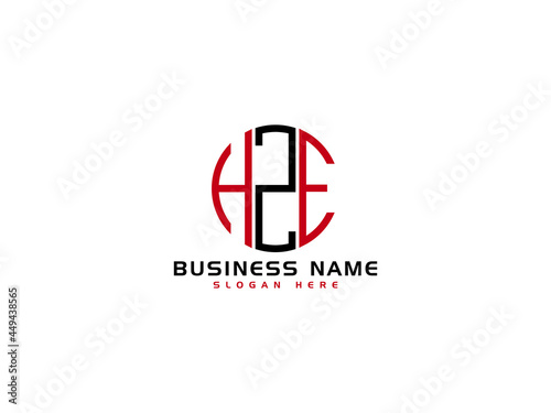 Creative HZE Logo Letter Vector Image Design For Your Business photo