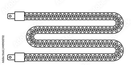 Heating element contour illustration