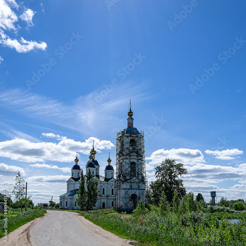 landscape rural orthodox church