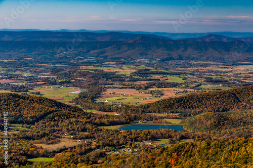 The Shenandoah Valley in Autumn, Shenandoah National Park, Virginia, USA