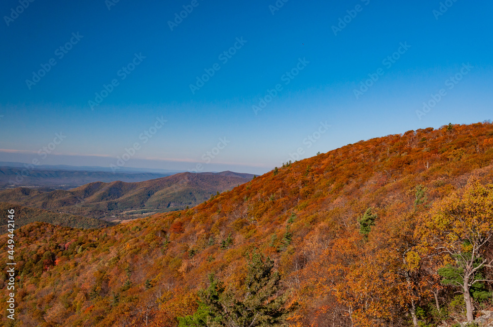 The Beautiful Appalachian Mountains, Shenandoah National Park, Virginia, USA