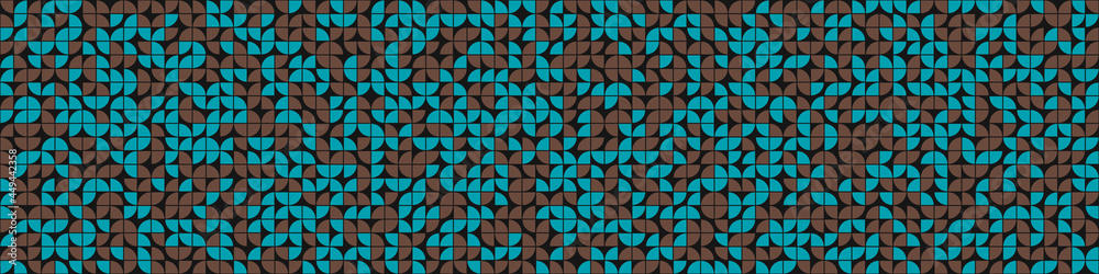 Fototapeta premium Abstract Geometric Pattern generative computational art illustration