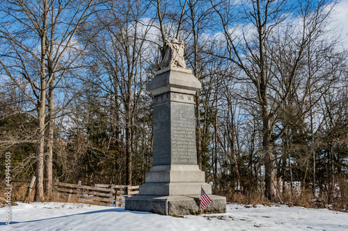 1st New Jersey Cavalry Monument, East Cavalry Field, Gettysburg National Military Park, Pennsylvania, USA