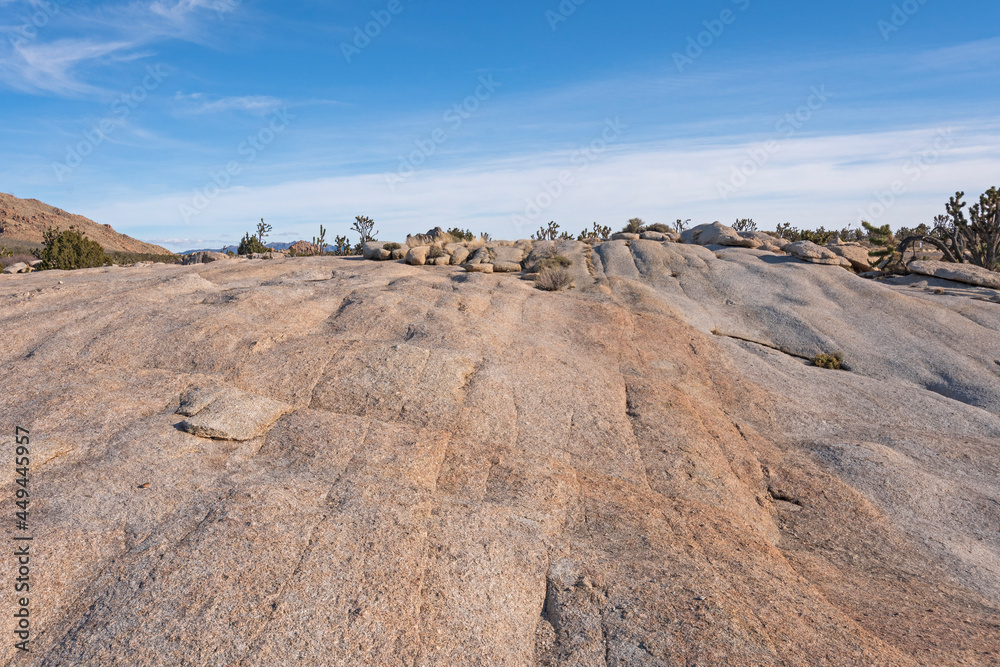 Baked and Exfoliated Rock in the Desert