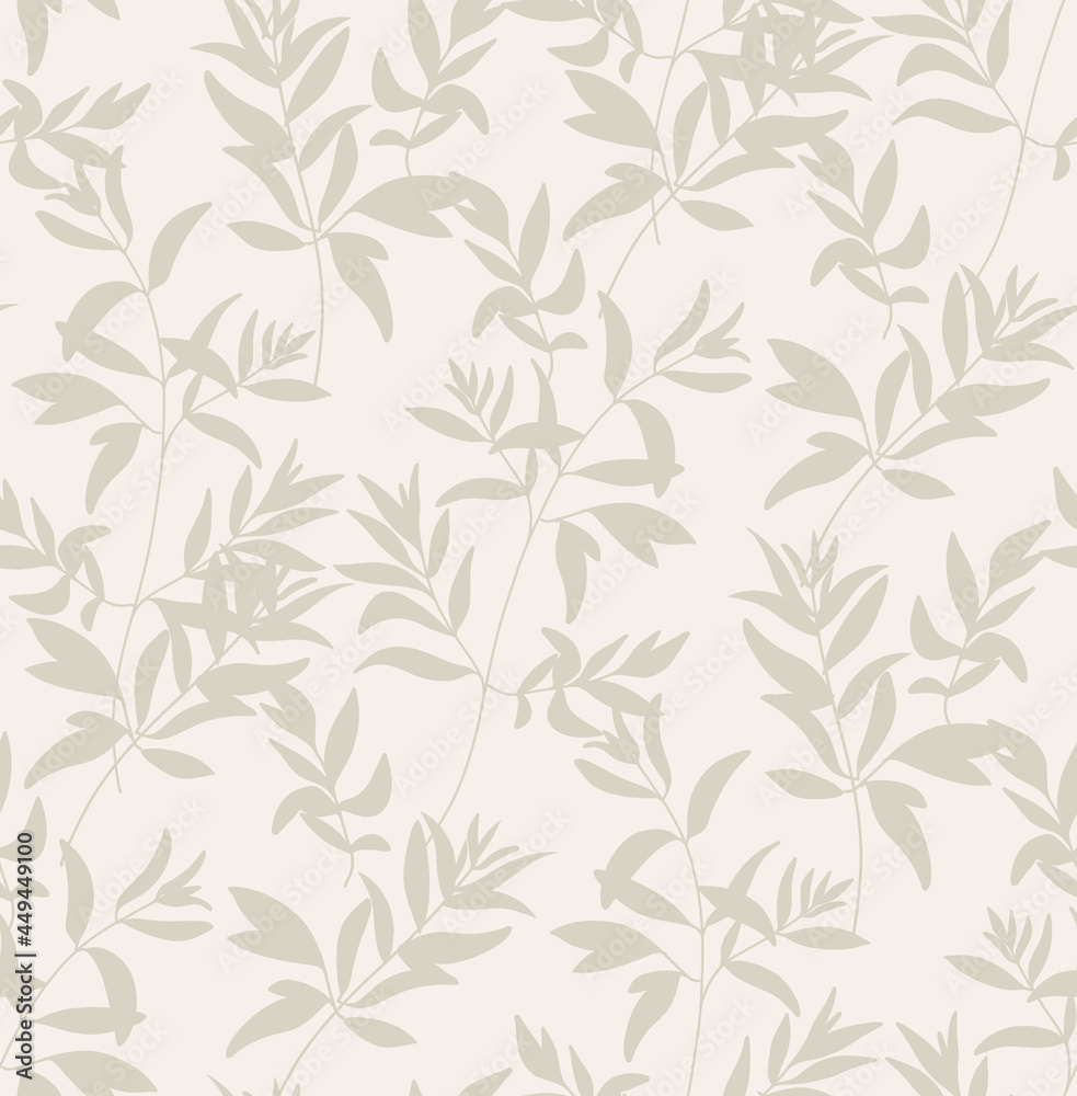 LEaves simple pattern light colors art deco