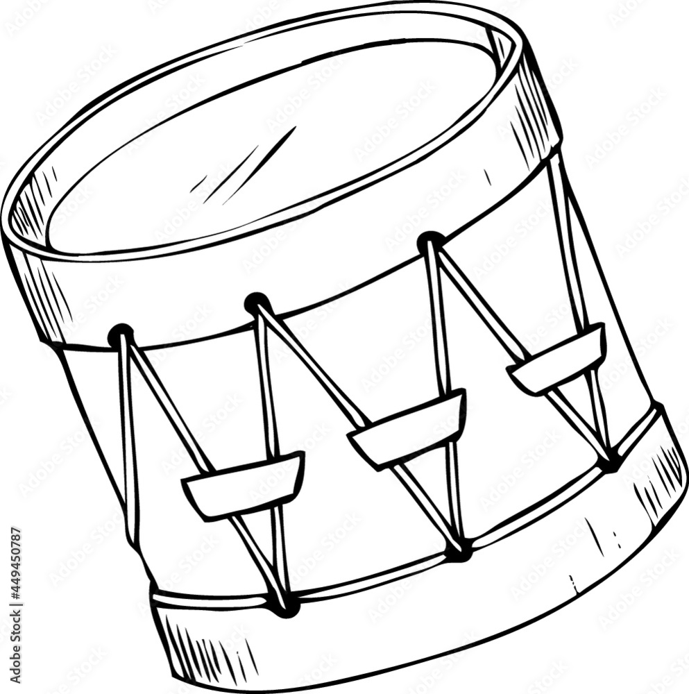 Snare Drum Clipart Set Stock Vector Adobe Stock