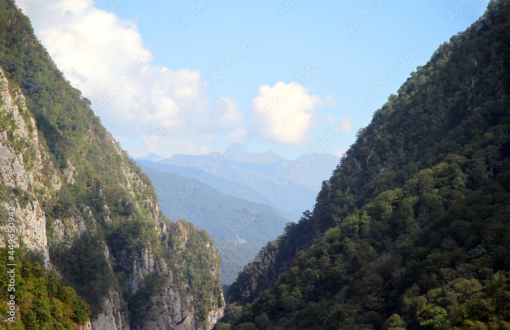 Caucasus Mountains on Krasnaya Polyana