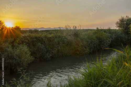 The Jordan River in summer time