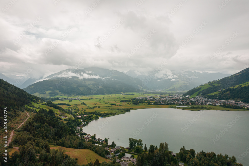 The Alps in Austria. Aerial photography with drone.