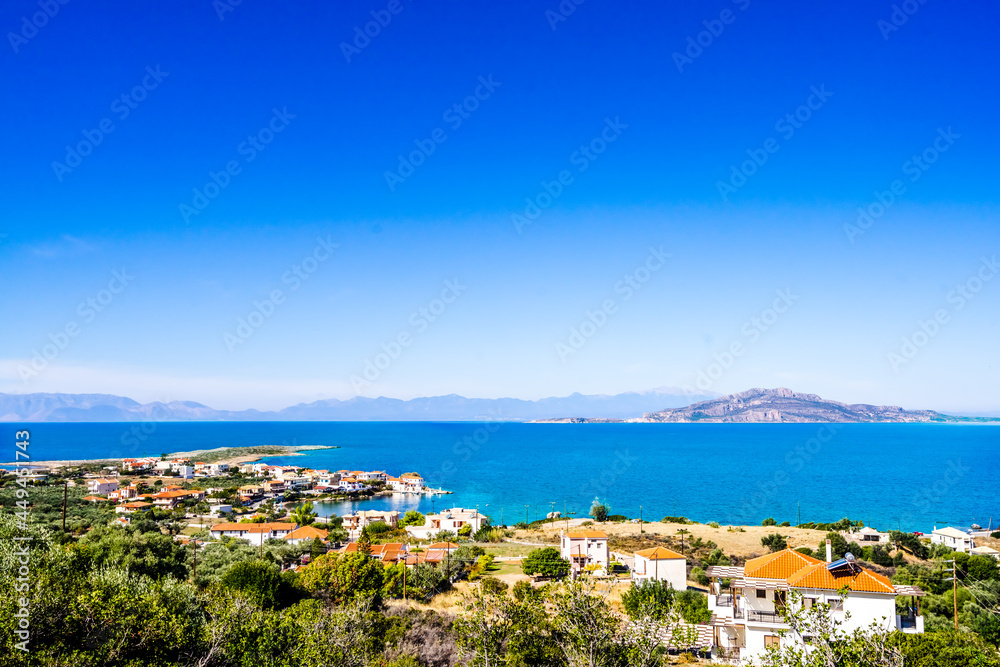 Seaside village of Archangelos in Laconia, Greece