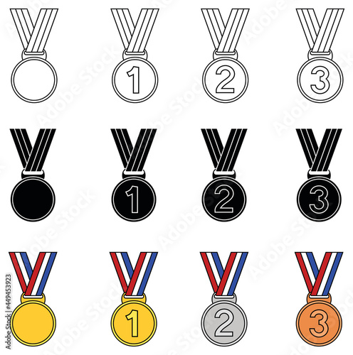 Medal Award / Badge Clipart Set