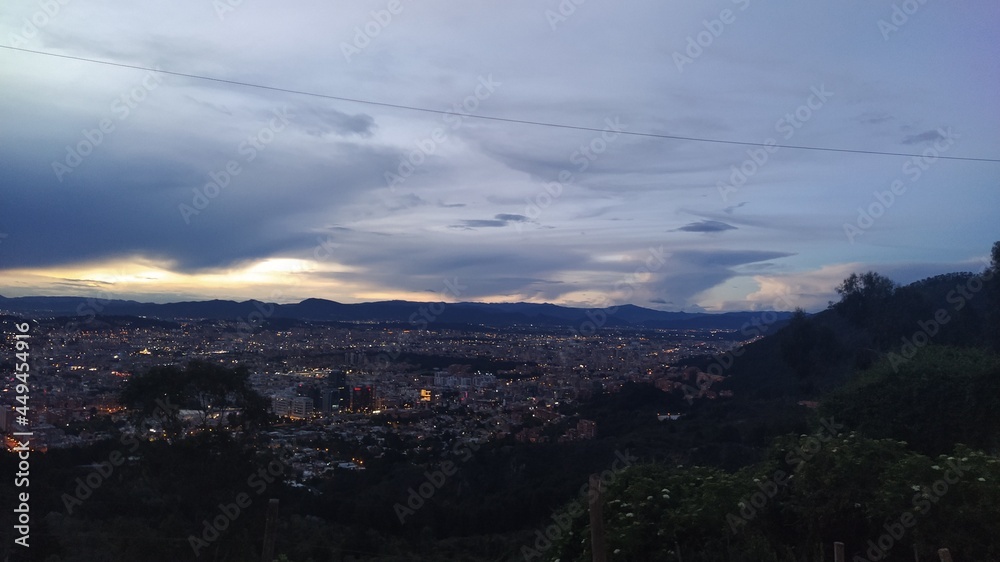 Mirador a Bogota desde la Calera