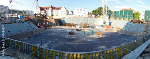 Construction site at the Lippe Hospital in Detmold