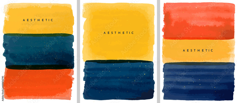 Vector illustration. Abstract contemporary art aesthetic backgrounds ...