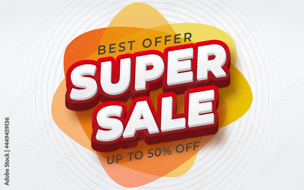 gradient super sale promotion with discount banner gradient super sale promotion with discount banner