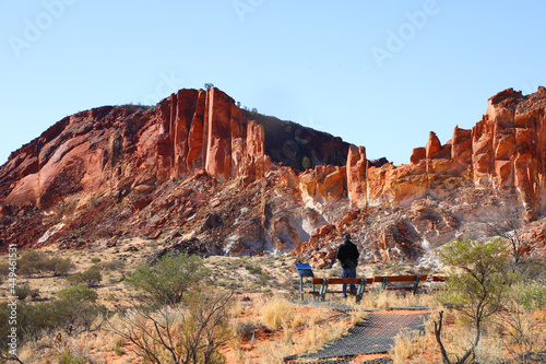 Obraz na plátně Amazing Rainbow Valley in Northern Territory, Australia, just outisde Alice Springs