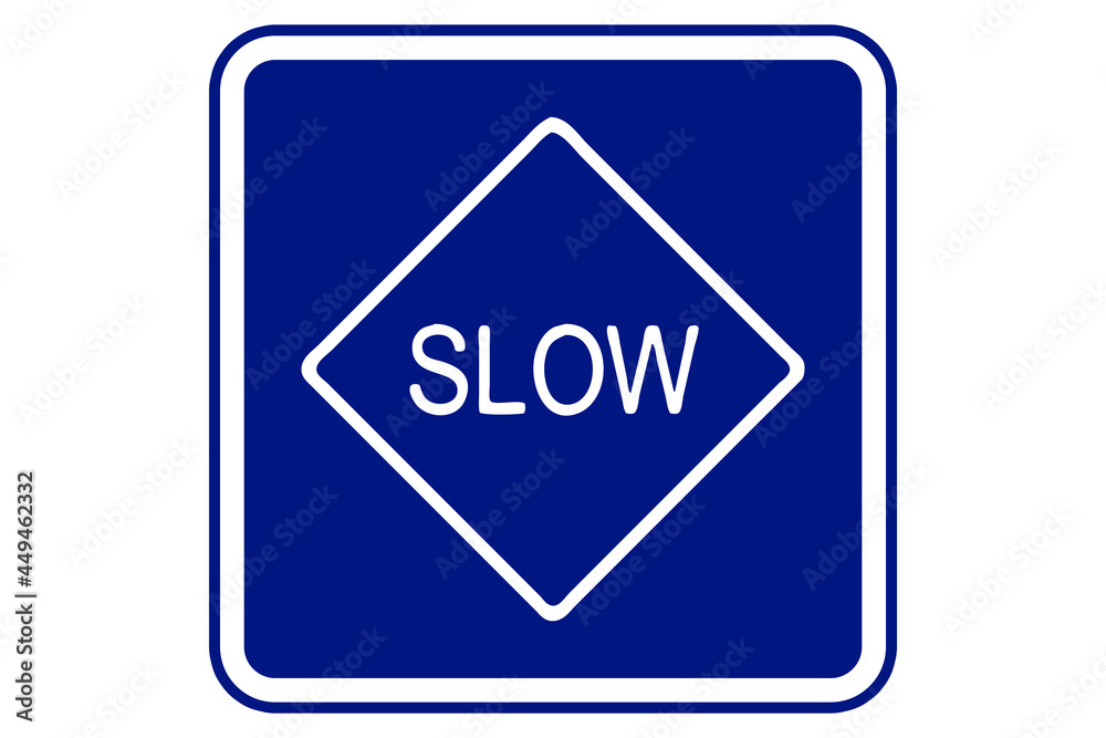 Illustration of slow traffic on blue background Illustration of slow traffic on blue background