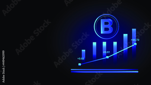 this is block chain technology and bitcoin cryptocurrency background