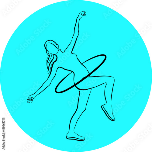 dancing girl logo for a dance class