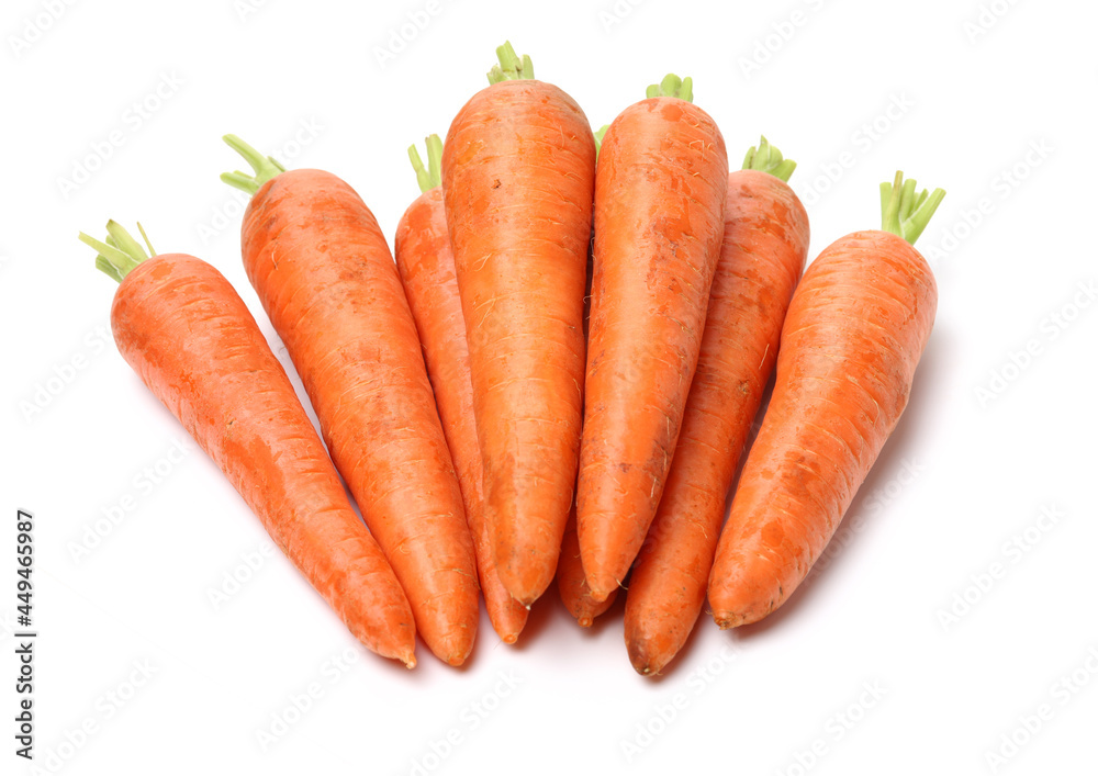 Fresh carrot on a white background Fresh carrot on a white background