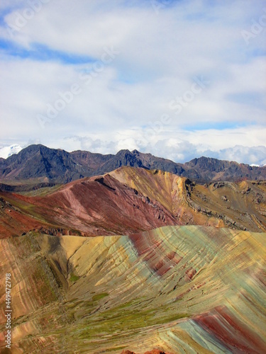 Montaña de colores Palcoyo, Cusco, Perú.. Travel photography.