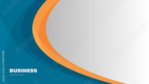 abstract business corporate background with green and orange color